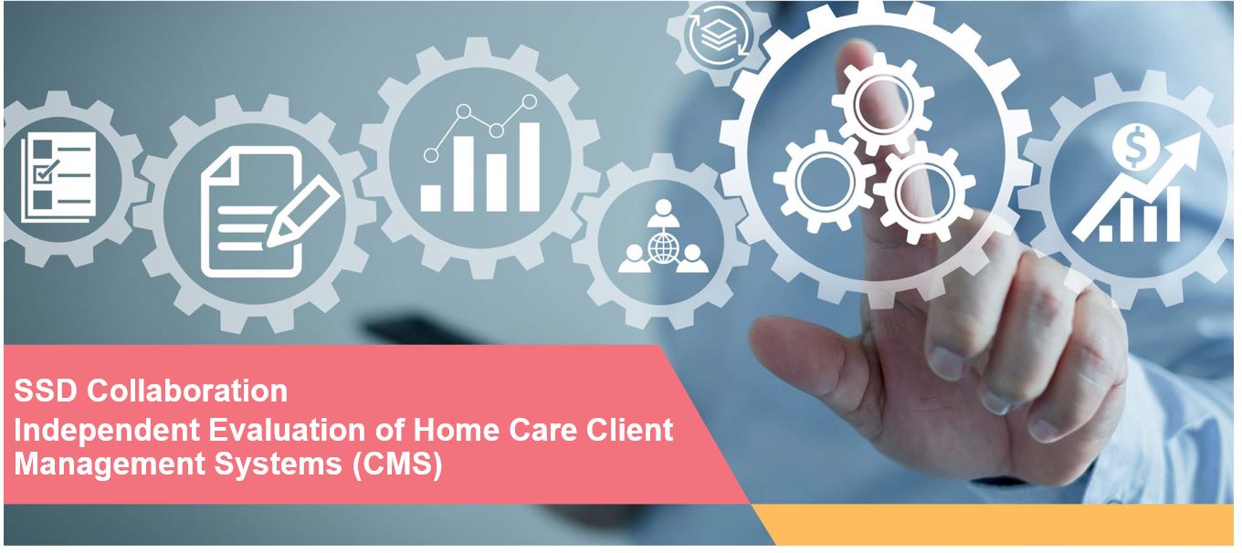 Cog wheels with a hand pointing at one of the cogs.