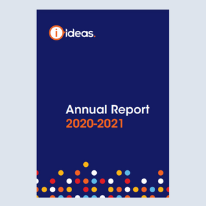 Image of the cover of an IDEAS annual report.