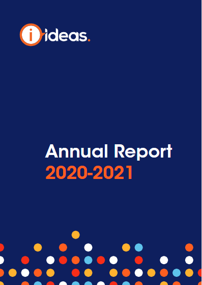 Cover of IDEAS Annual Report 2020 2021