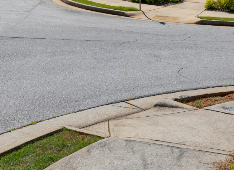 Curb ramp as an example of universal design.