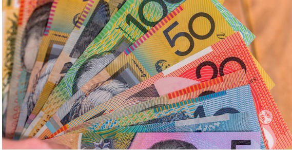 Australian 50, 100, 20, 10 and 5 dollar notes