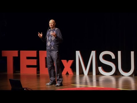 Man standing on a stage 