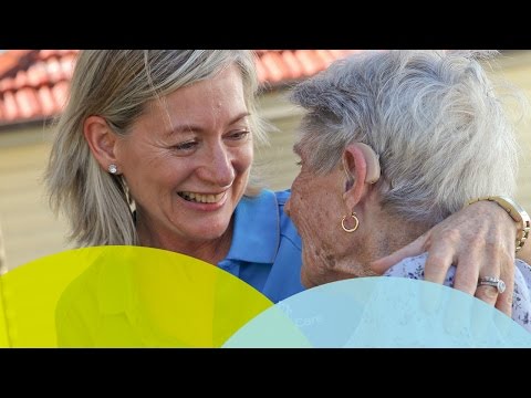 2 older ladies hugging