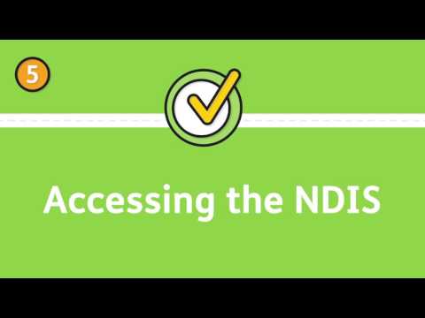 Accessing the NDIS written across a green screen