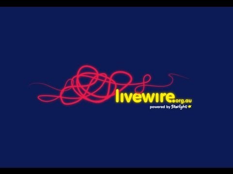 Blue background with introducing livewire written across it