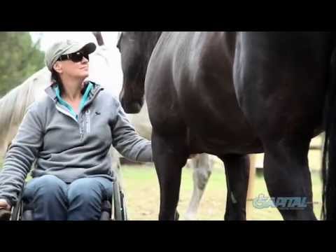 Lady in wheelchair with her horse