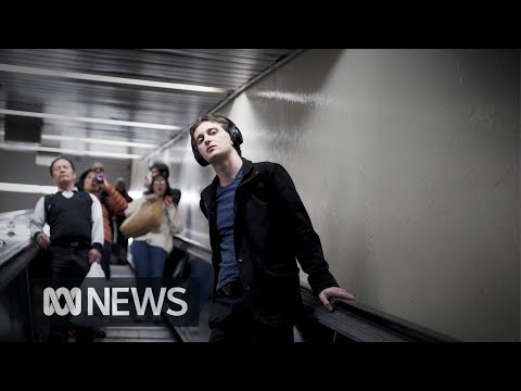 People on an Escalator 