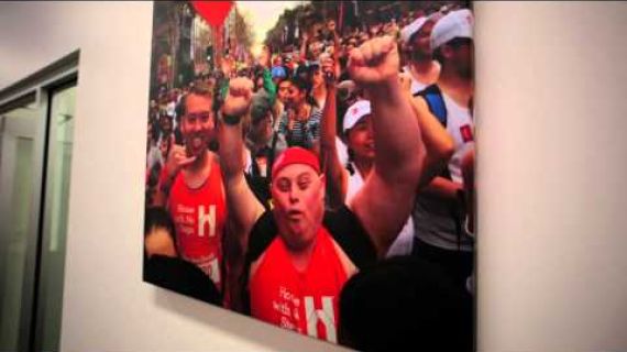 Picture hanging on a wall