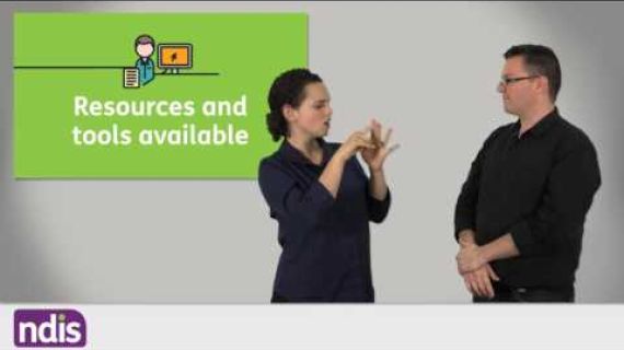 Woman using sign language to speak about the NDIS