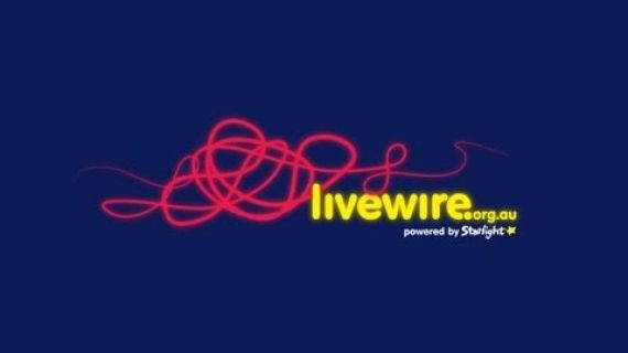 Blue background with introducing livewire written across it