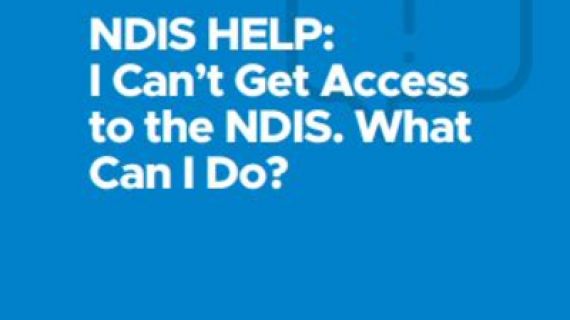 NDIS Help written across a blue background