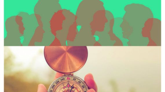 A persons hand holding a compos