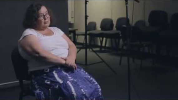 Lady sitting in a chair