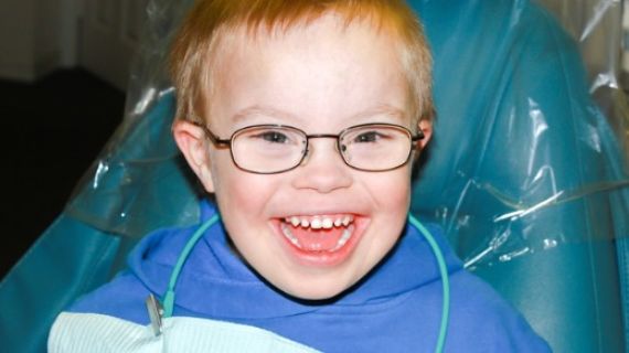 A little boy with a big smile