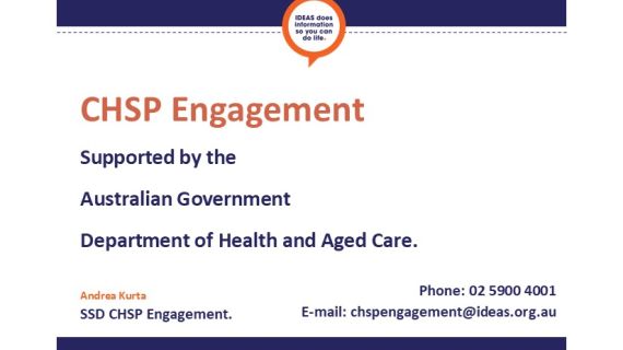 CHSP Engagement details.