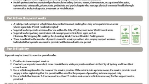 Support worker application form