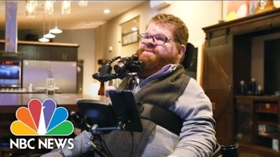 Man in a wheelchair