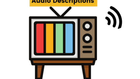 Retro image of a tv screen with striped colours and sound coming out