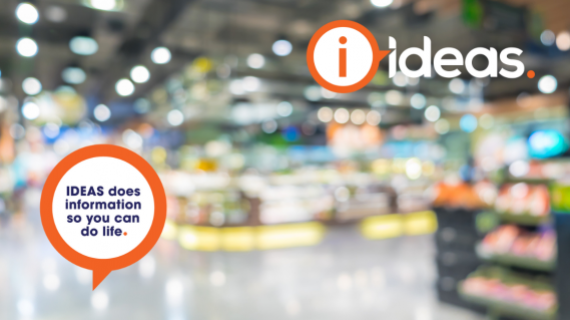 blurred image of a supermarket floor