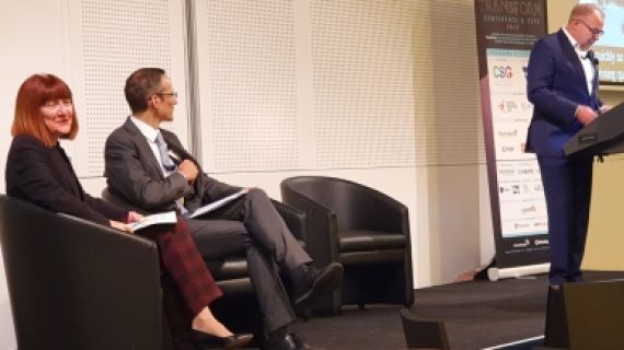 Greens Senator Siewert, ALP Shadow Minister for Charities Dr Andrew Leigh MP and an empty chair