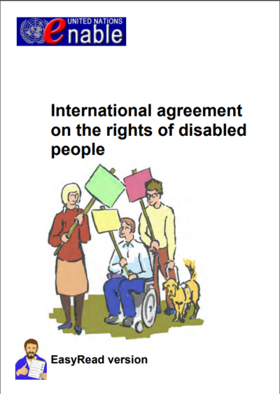 International agreement on the rights of disabled people - Easy English
