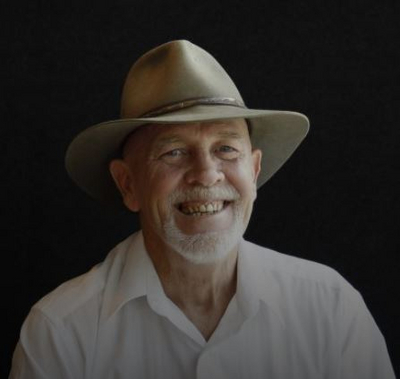 Man with a hat on smiling